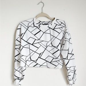 Geo Print Sweatshirt